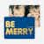 Be Merry Foil Holiday Photo Cards - Blue