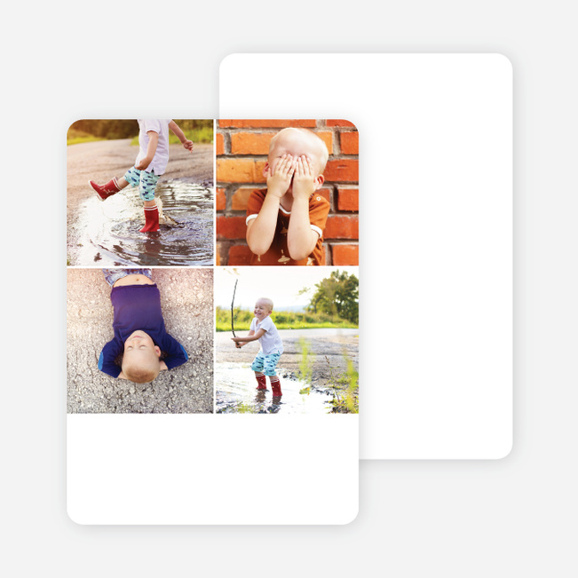 Squared Up Thank You Cards - Black