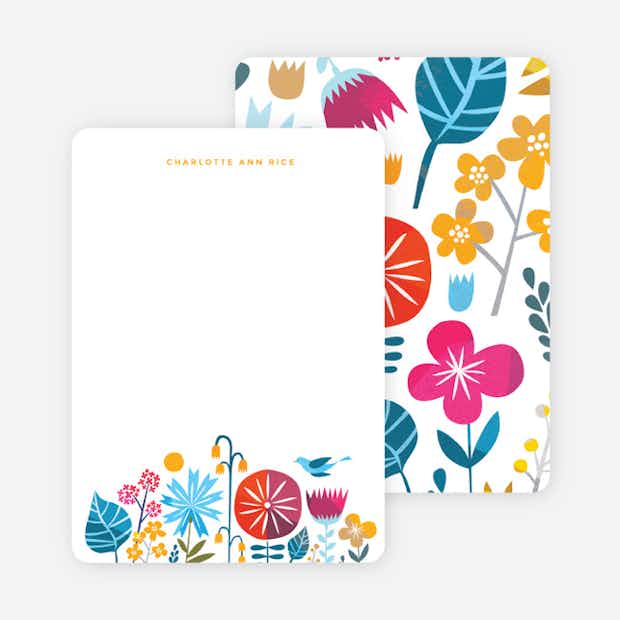 Floral This Stationery - Main