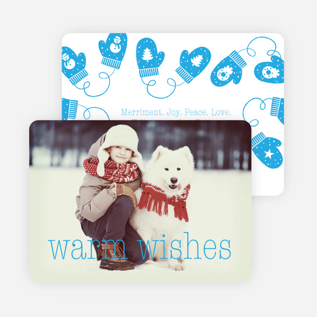 Mittens and Warm Wishes - Blue