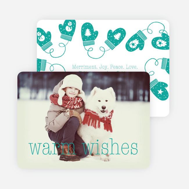 Mittens and Warm Wishes - Blue