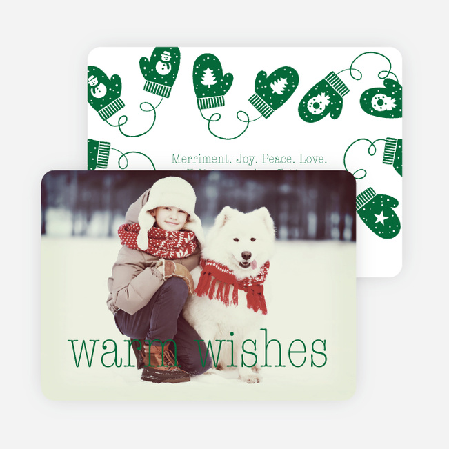 Mittens and Warm Wishes - Green