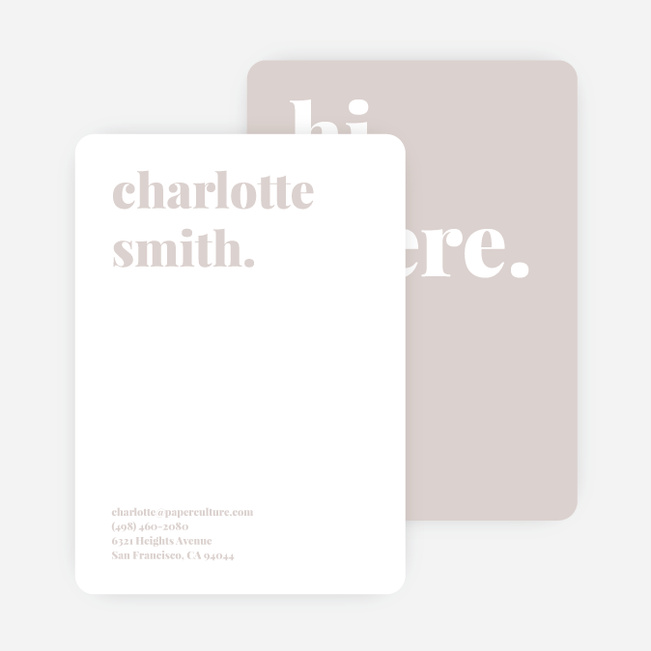 Bold & Modern Custom Stationery - Gray