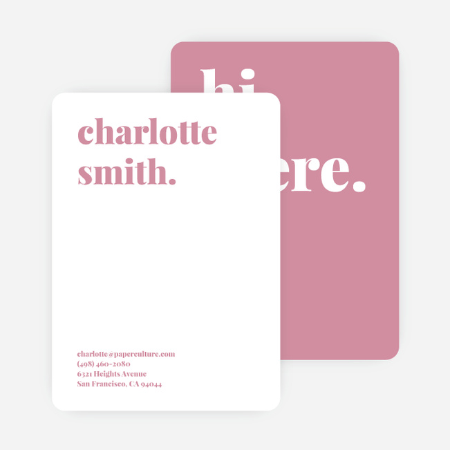 Bold & Modern Custom Stationery - Purple