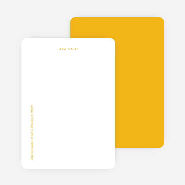 Bright & Simple Stationery - Yellow