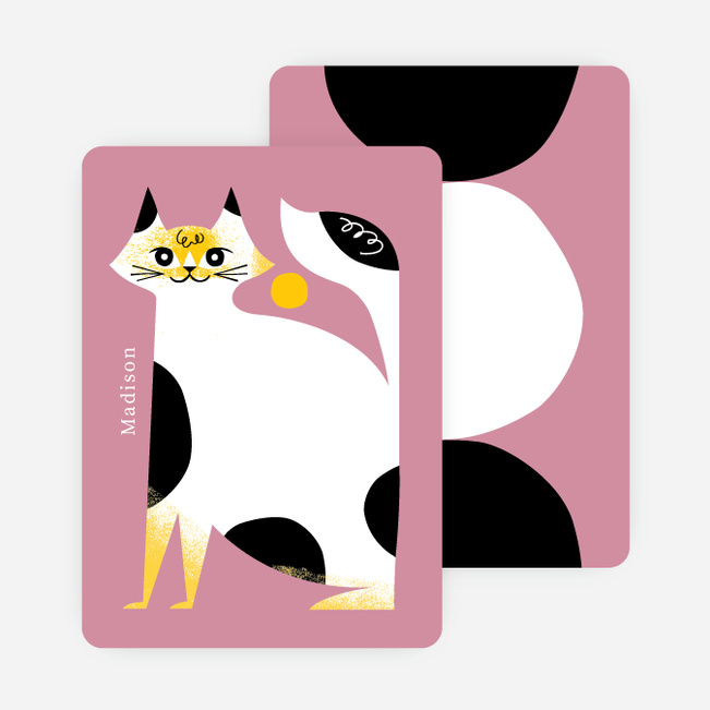 Cat Stationery - Purple