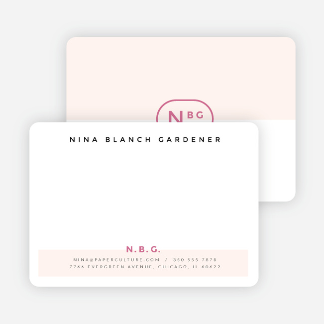 Color Splash Notecards - Pink