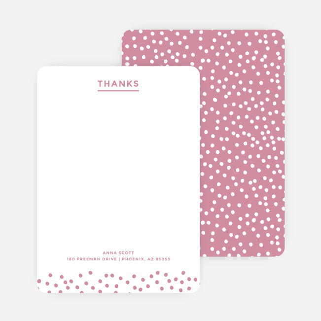 Confetti Notecards - Purple