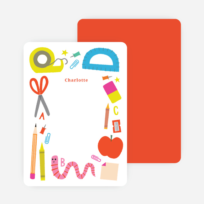 School Supplies Stationery - Red