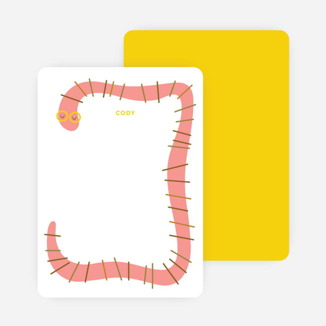 Slithering Notecards - Pink