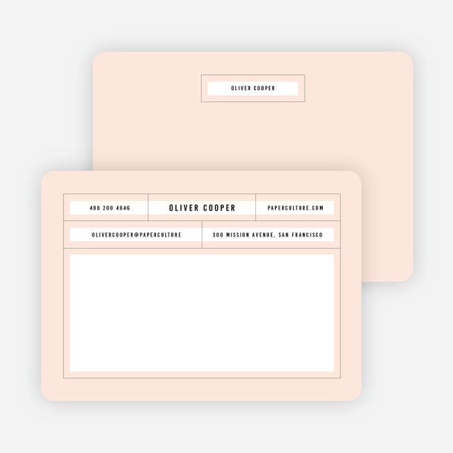 Word Blocks Custom Stationery - Pink