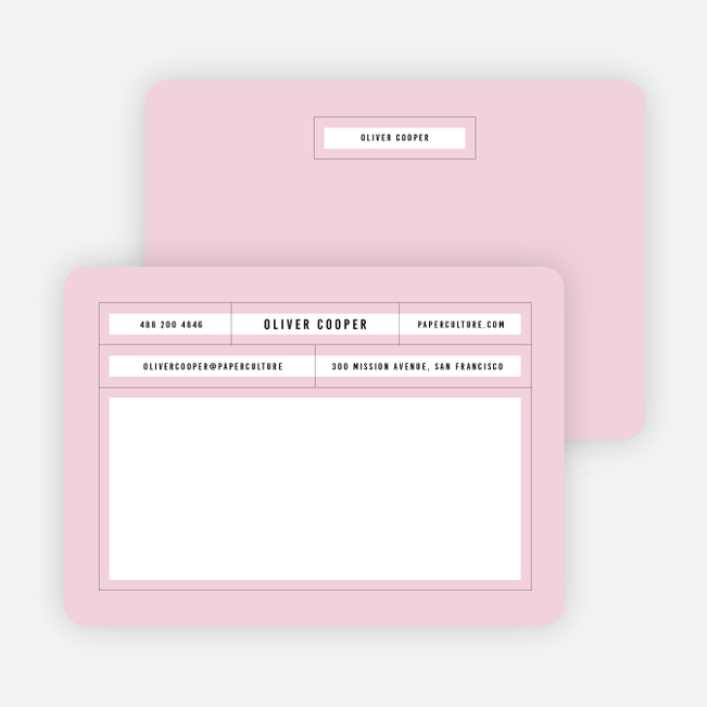 Word Blocks Custom Stationery - Purple