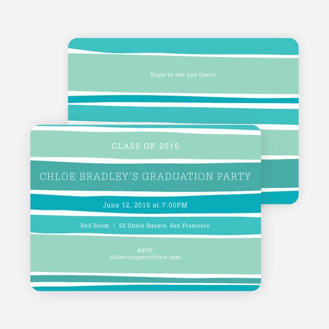 modern waves graduation party