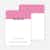 Color Block Stationery - Pink