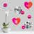 XOXO Hugs and Kisses Photo Wall Stickers - Pink