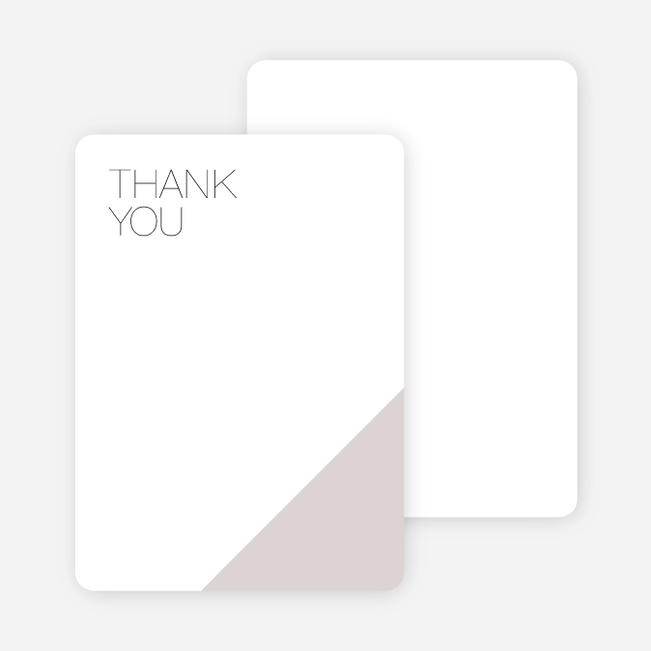 Cornerstones of Bliss Wedding Thank You Cards - Gray
