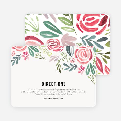 Strokes of Floral Wedding Gift Tags & Stickers