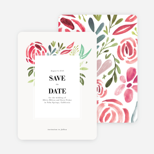 Strokes of Floral - Red