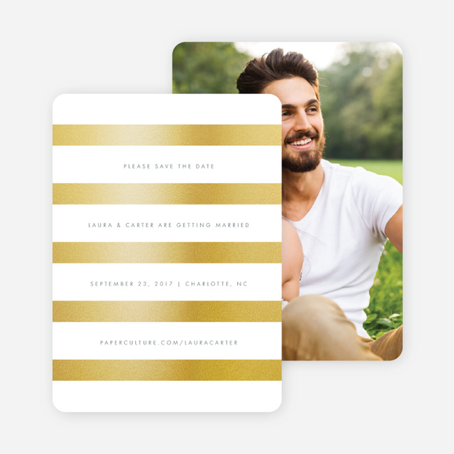 Wedding Bands Save the Dates - Gray