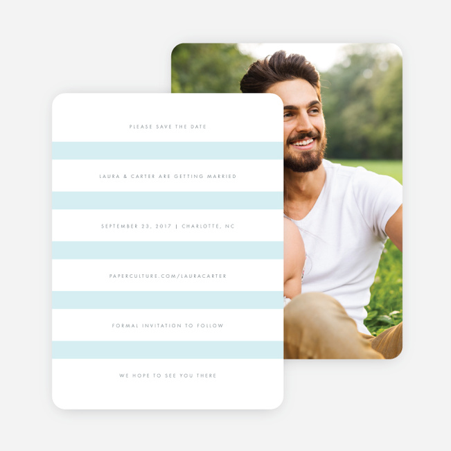 Wedding Bands Save the Dates - Blue