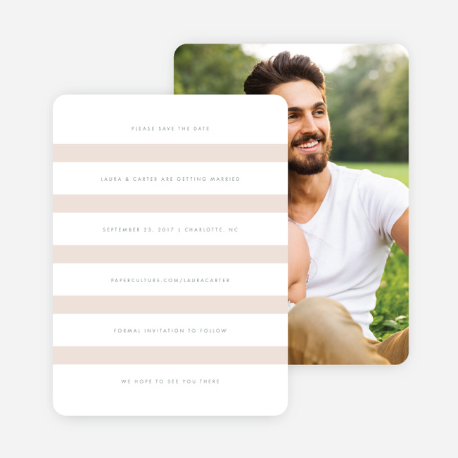 Wedding Bands Save the Dates - Pink