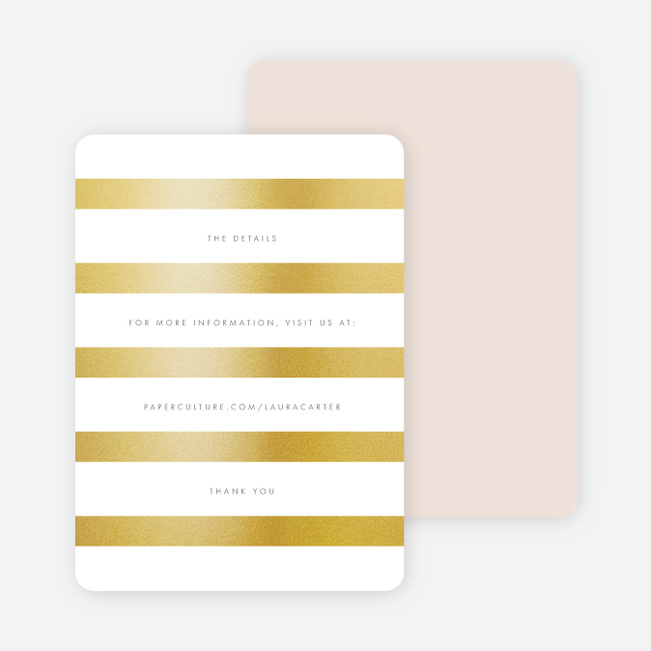 Wedding Bands Wedding Direction Cards - Pink