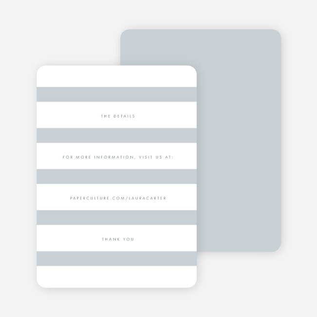 Wedding Bands Wedding Direction Cards - Gray