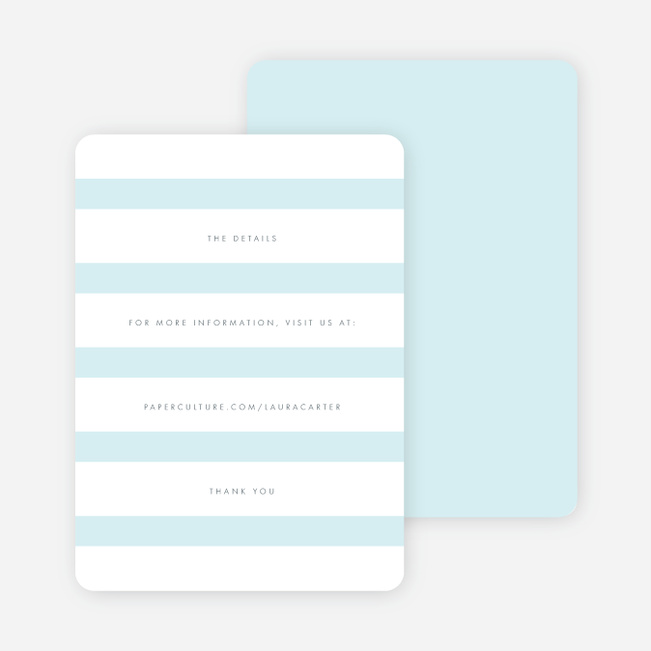 Wedding Bands Wedding Direction Cards - Blue