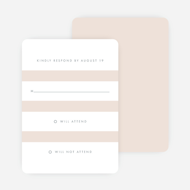 Wedding Bands Wedding Response Cards - Pink
