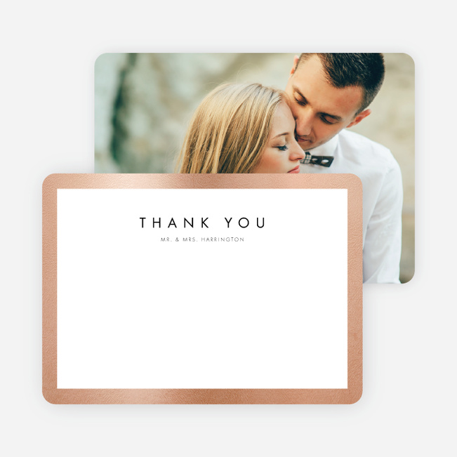 Wedding Frame of Mind Wedding Thank You Cards - Red