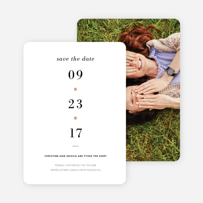 Converging Paths Save the Dates - Pink