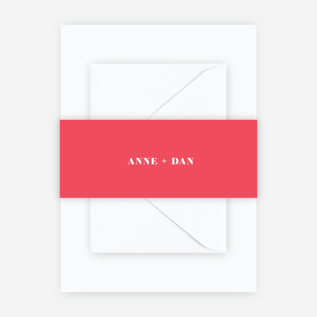 Simply Married Wedding Belly Bands - Red