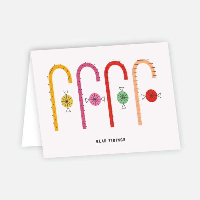 Candy Cane Christmas Cards - Multi