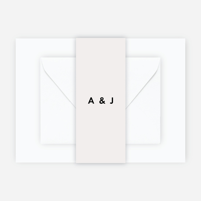 Wedding Frame of Mind Wedding Belly Bands - Beige