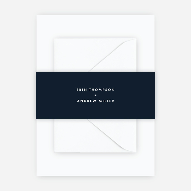 Brush Splash Wedding Belly Bands - Blue