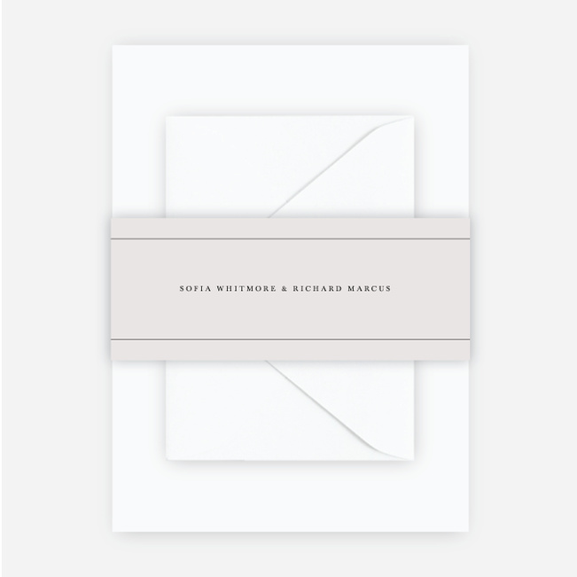 Less is More Wedding Belly Bands - Beige