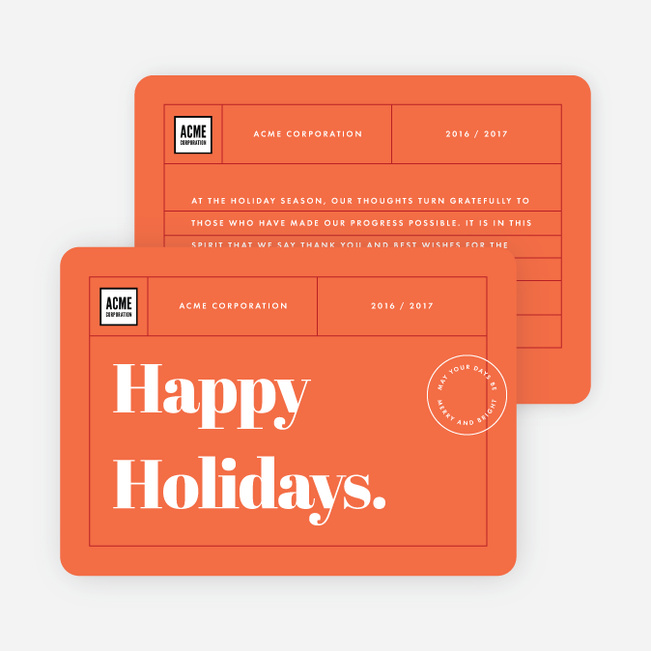 Celebration Stamp Holiday Invitations - Red