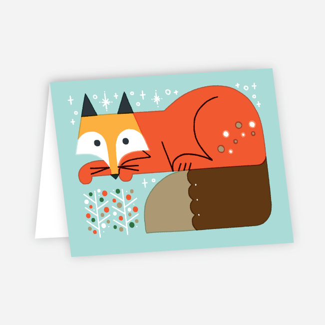 Vintage Fox Holiday Cards - Multi