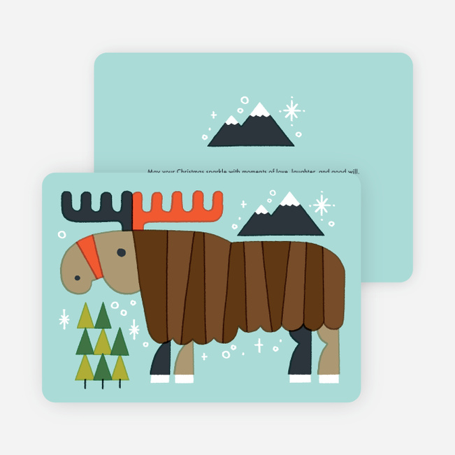 Vintage Moose Holiday Cards - Multi