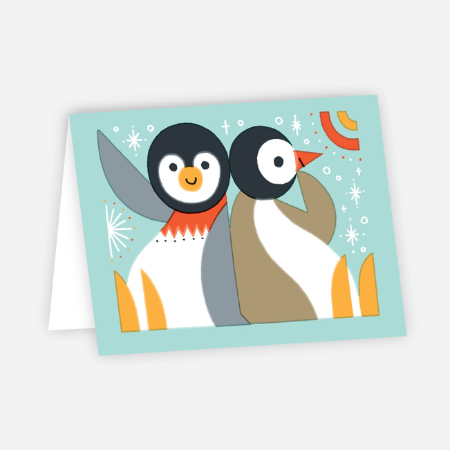 Vintage Penguin Holiday Cards - Multi