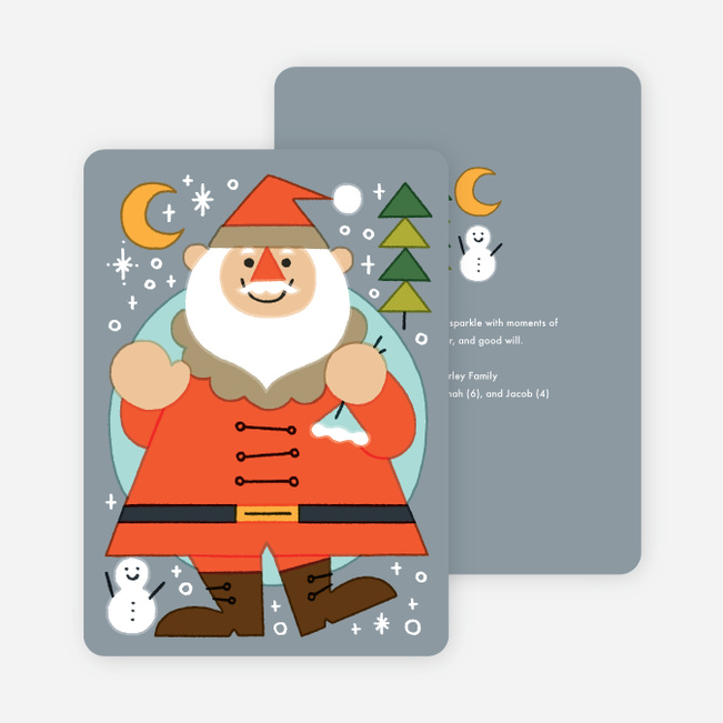 Vintage Santa Christmas Cards - Multi