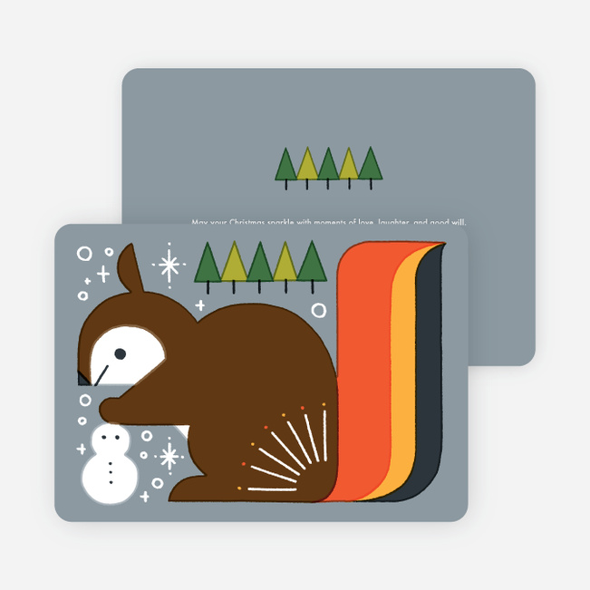 Vintage Squirrel Holiday Cards - Multi