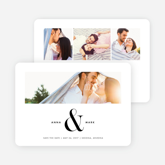 Ampersand Save The Dates - Black