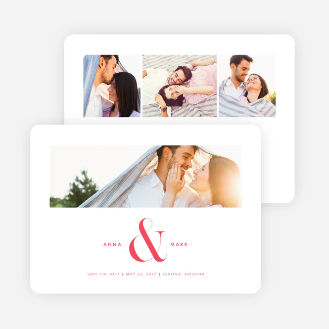 Ampersand Save The Dates - Red