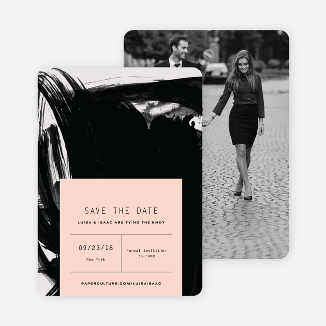 Bold Strokes Save The Dates - Pink