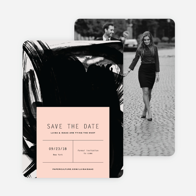 Bold Strokes Save The Dates - Pink