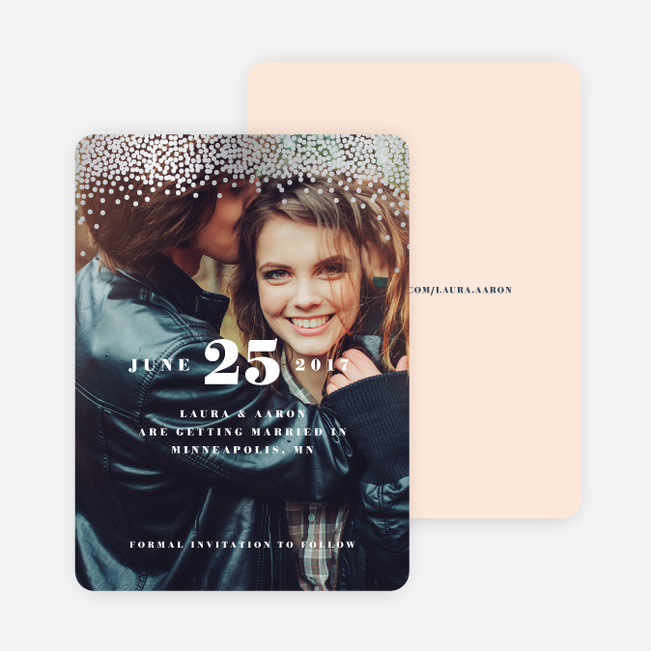 Confetti of Joy Save the Dates - Pink