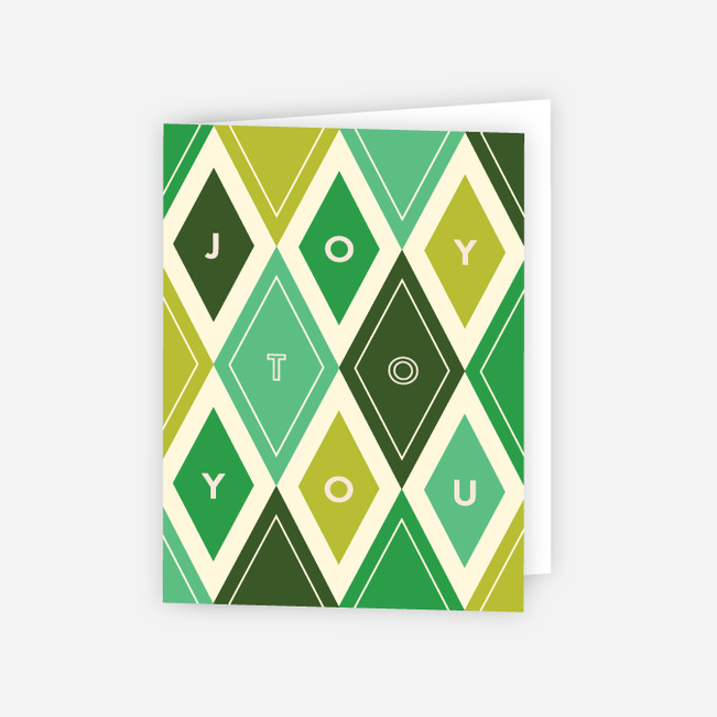 Diamond Galore Corporate Holiday Cards - Green