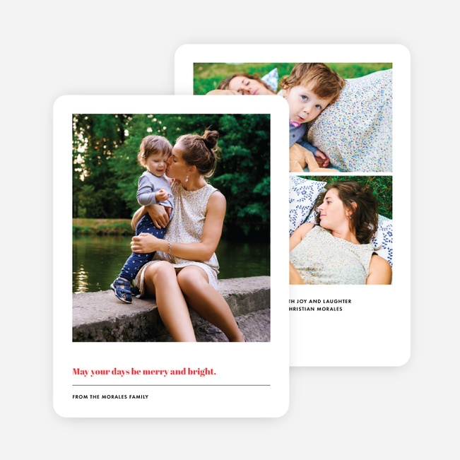 Front & Center Christmas Cards - Red