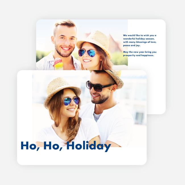 Go Bold Holiday Cards - Blue
